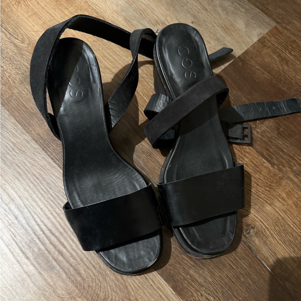COS Women's Black Strappy Sandals